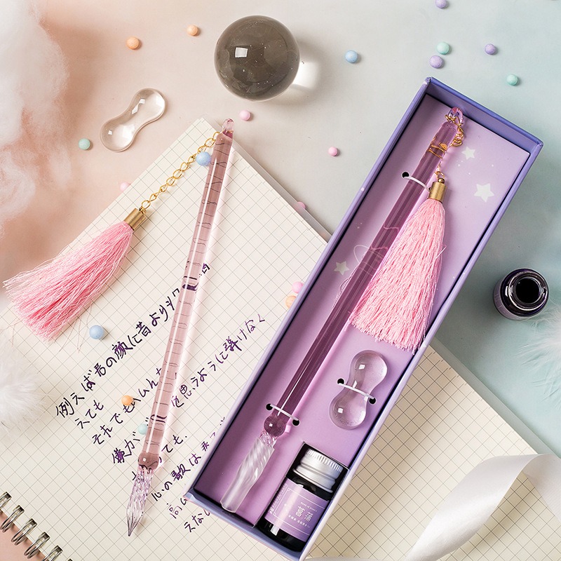 Glass Dip Pen Calligraphy Set  - огляд і ціна Fountain Pen Ink