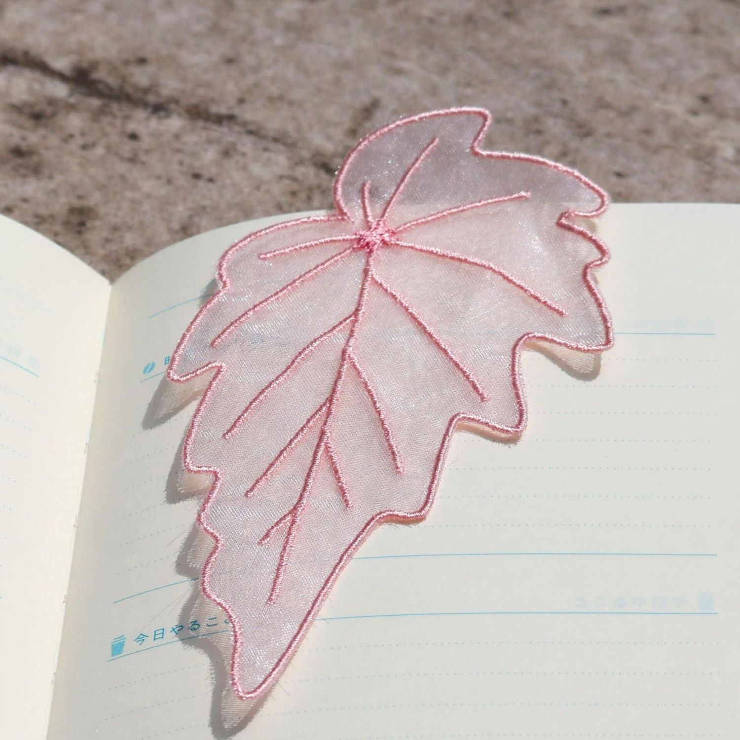 Organza Embroidery Leaf Bookma - огляд і ціна Office Supply Office Stationery Items