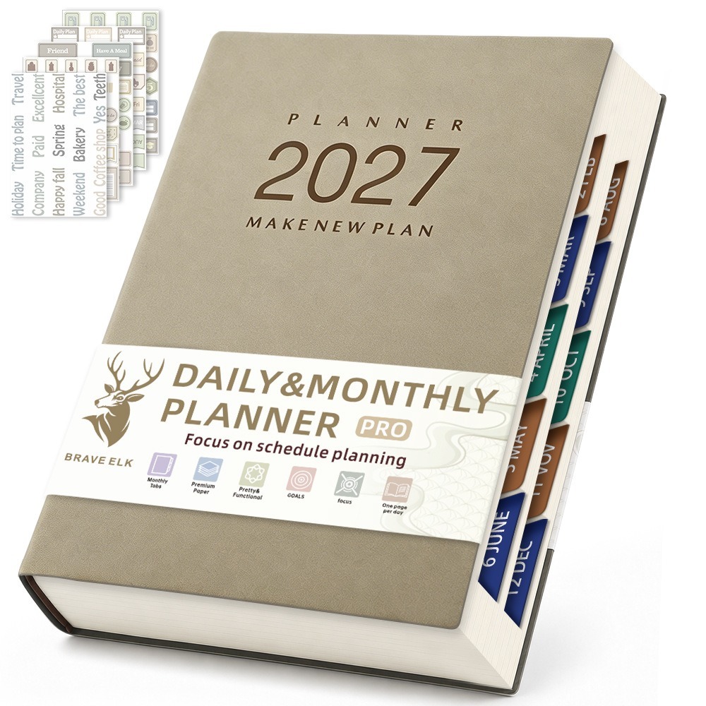A5 Size Daily Planner Notebook - огляд і ціна Journal Leather Hardcover