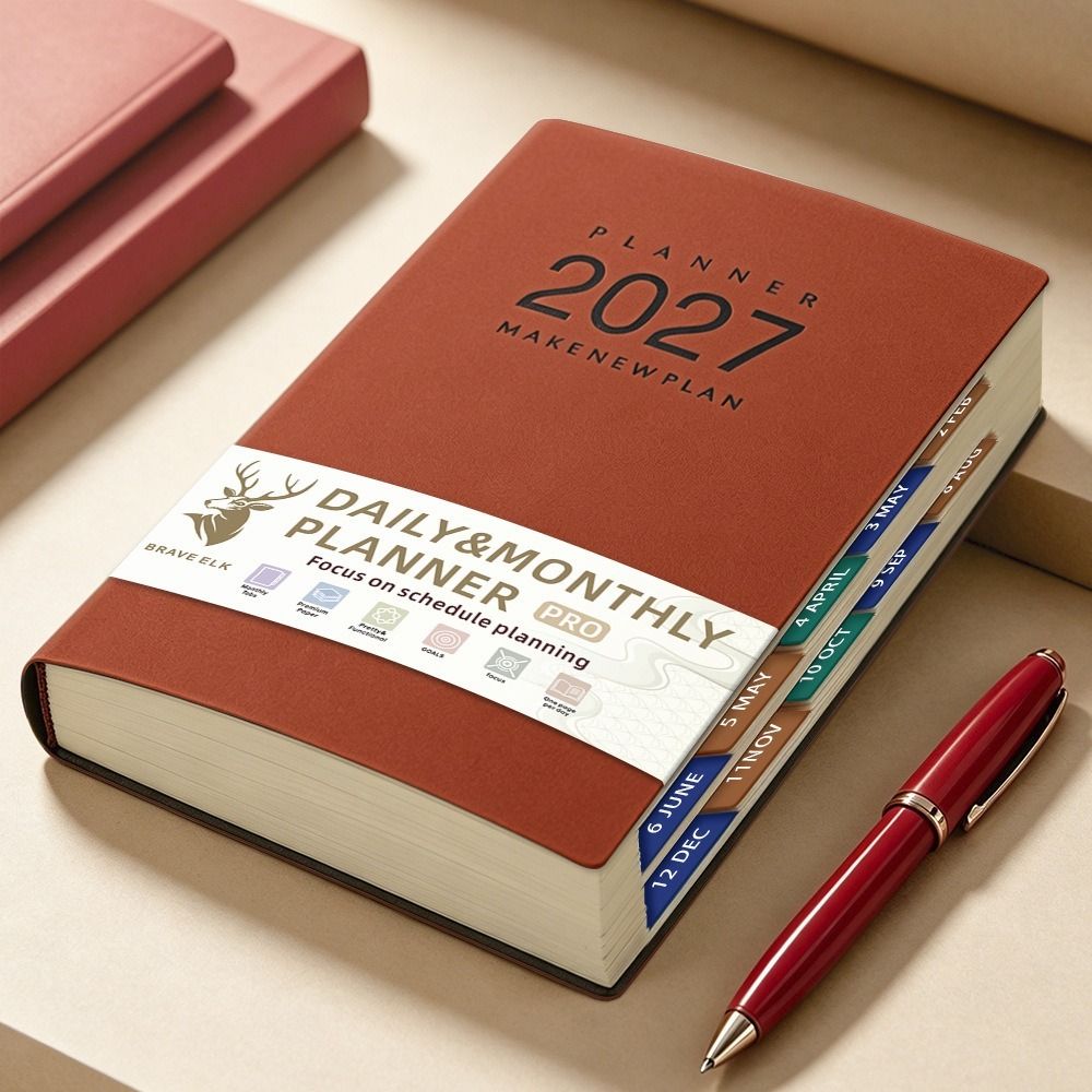A5 Size Daily Planner Notebook - огляд і ціна Journal Leather Hardcover