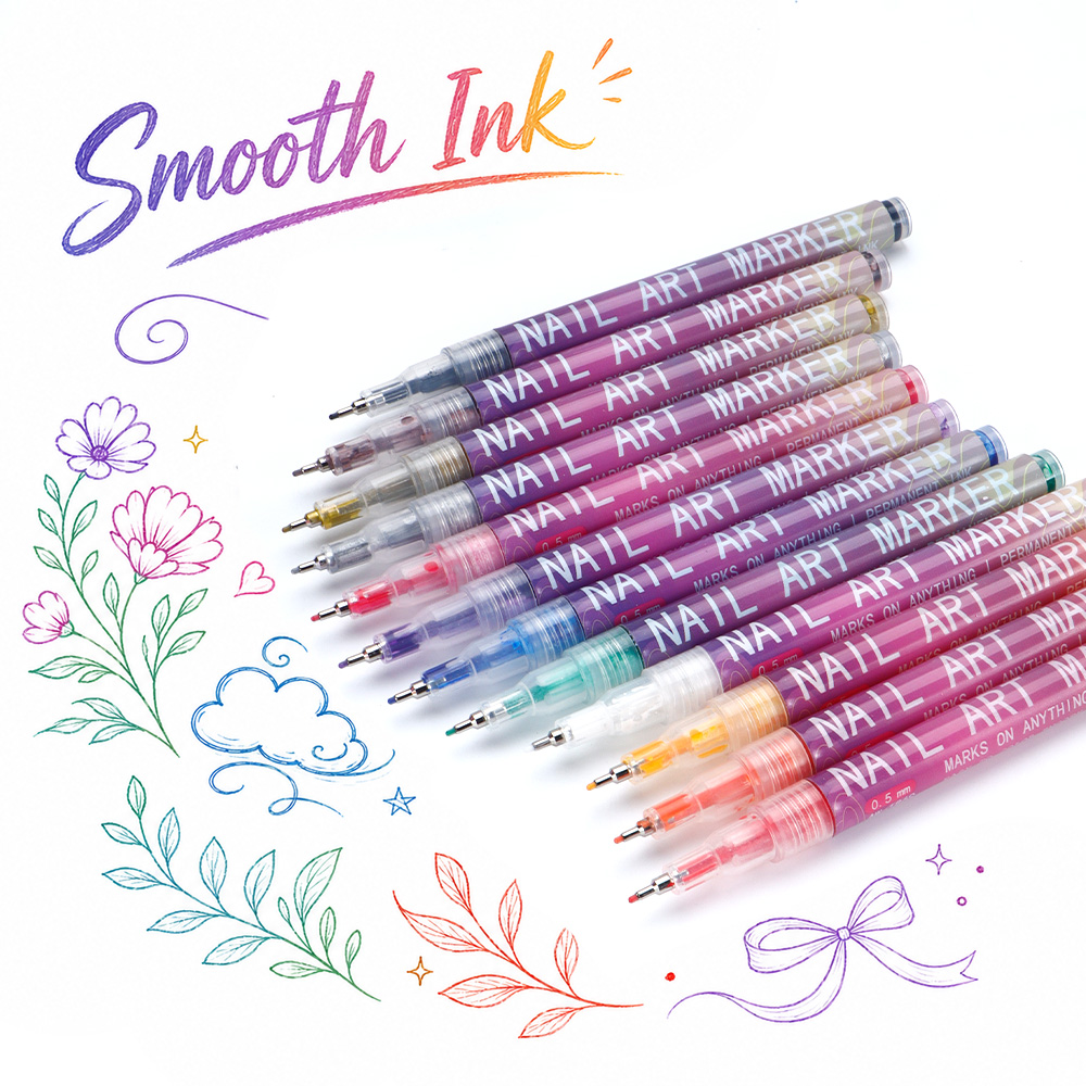 12 Pcs 0.5mm Fine Line Marker  - огляд і ціна Fountain Pen Ink