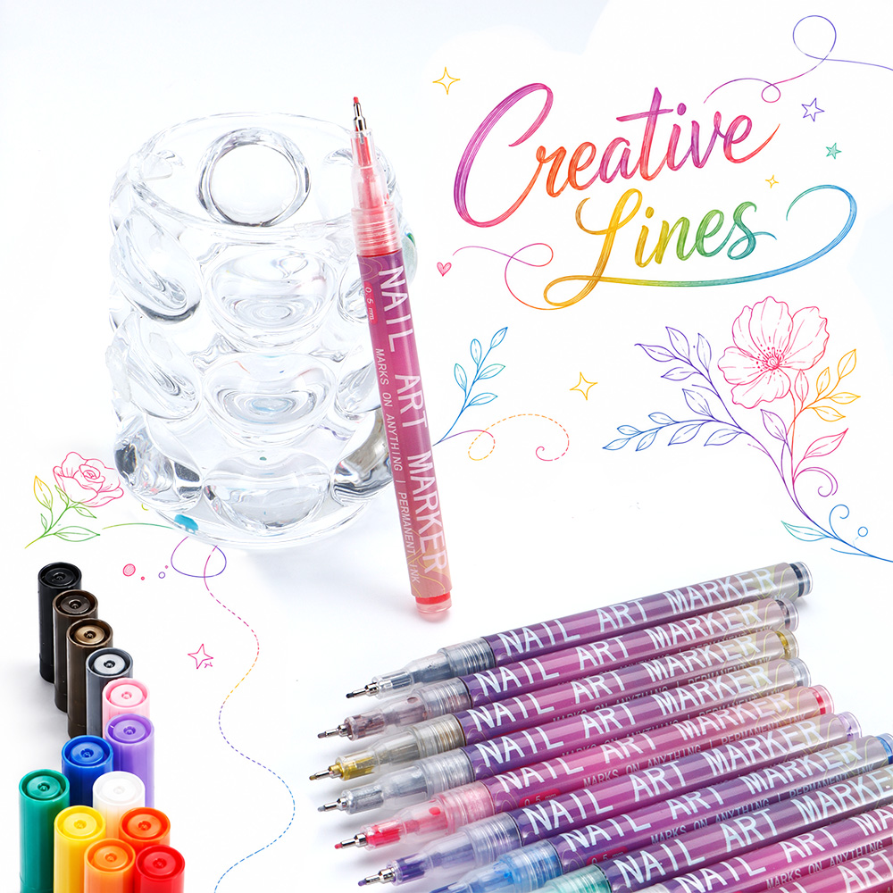 12 Pcs 0.5mm Fine Line Marker  - огляд і ціна Fountain Pen Ink