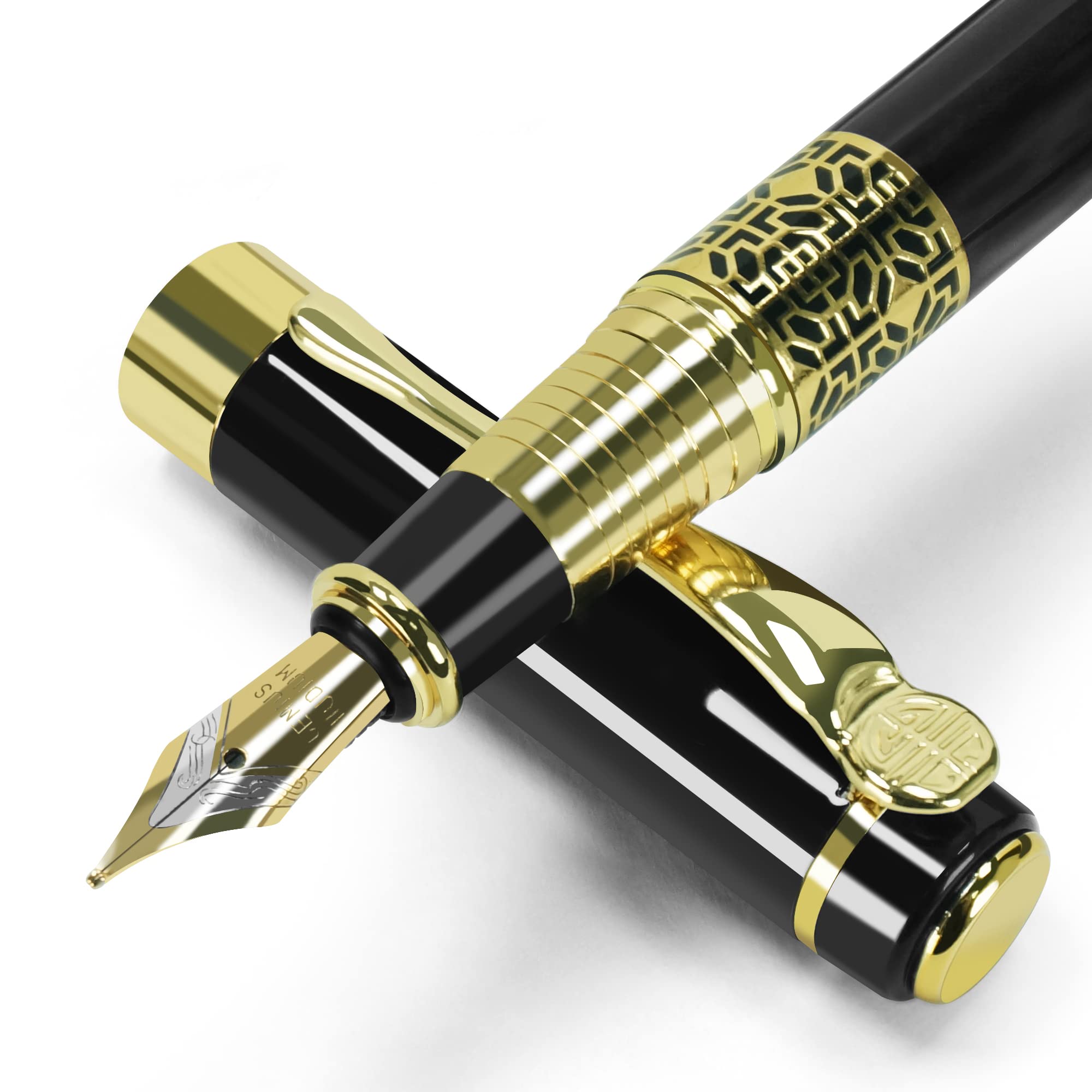 Retro Metal Fountain Pen F Nib - огляд і ціна Stationery Supplies Business