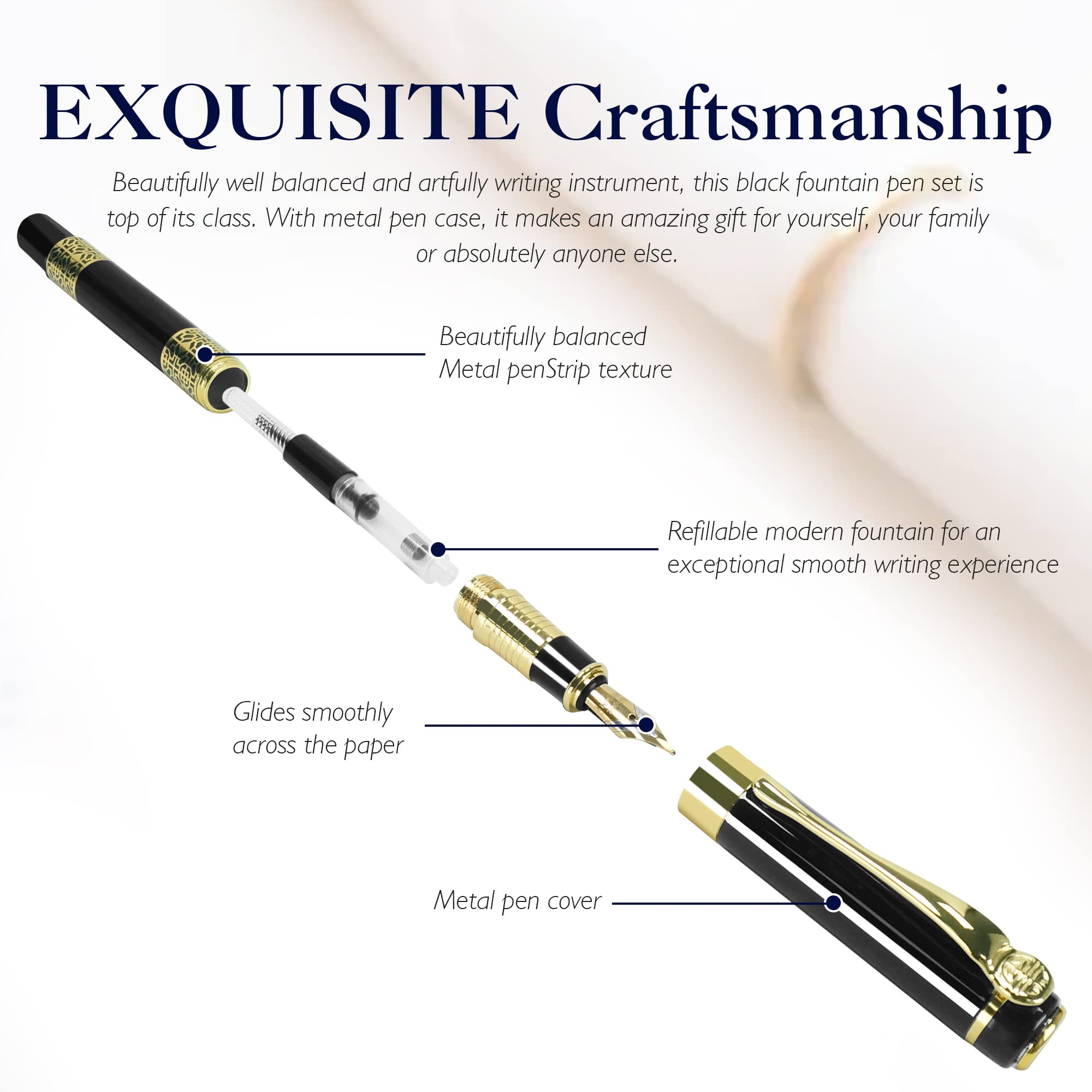 Retro Metal Fountain Pen F Nib - огляд і ціна Stationery Supplies Business
